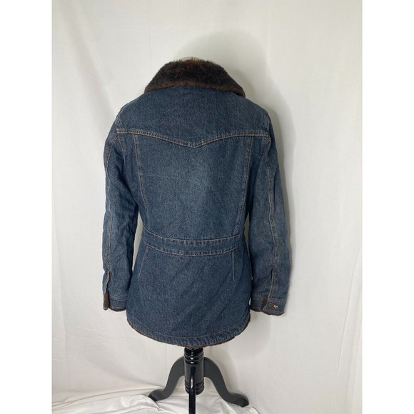 Women’s size medium Marvin Richards faux fur lined denim heavyweight jacket - Picture 3 of 7